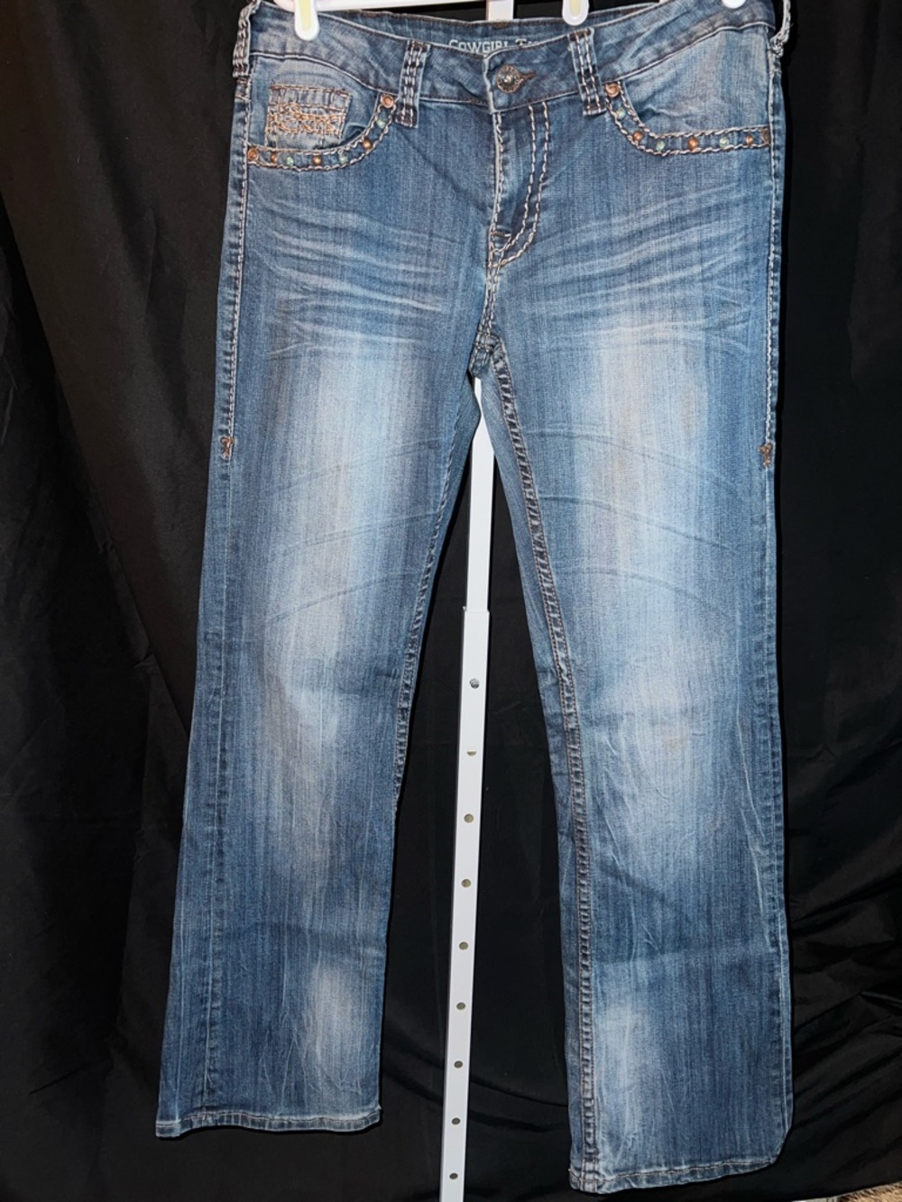 Cowgirl Tuff Desert Canyon Bootcut Blue Jeans Womens W 31 L 33